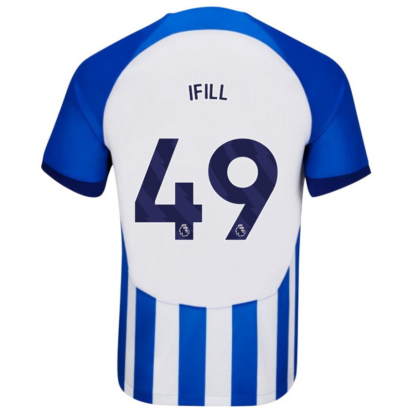 Mulher Camisola Marcus Ifill #49 Azul Principal 2023/24 Camisa Brasil