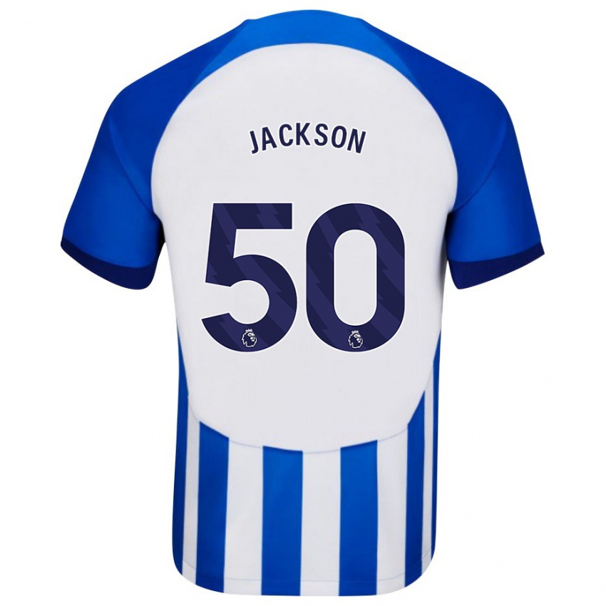 Mulher Camisola Ben Jackson #50 Azul Principal 2023/24 Camisa Brasil