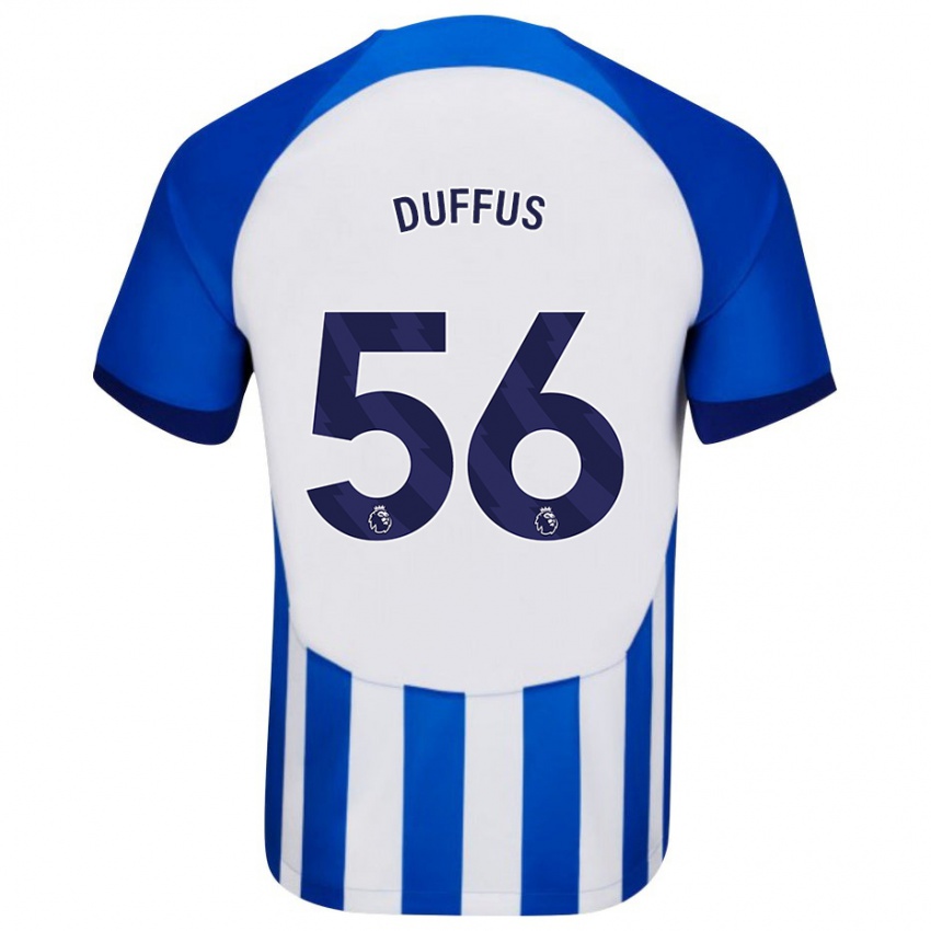 Mulher Camisola Josh Duffus #56 Azul Principal 2023/24 Camisa Brasil