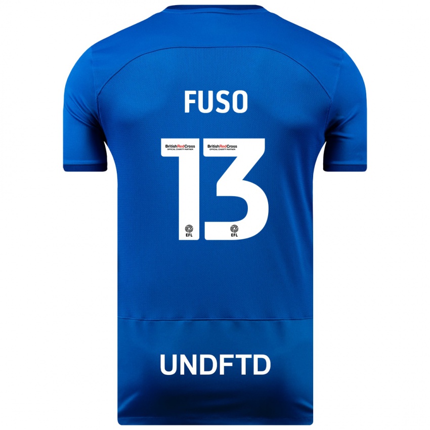 Mulher Camisola Ivana Fuso #13 Azul Principal 2023/24 Camisa Brasil