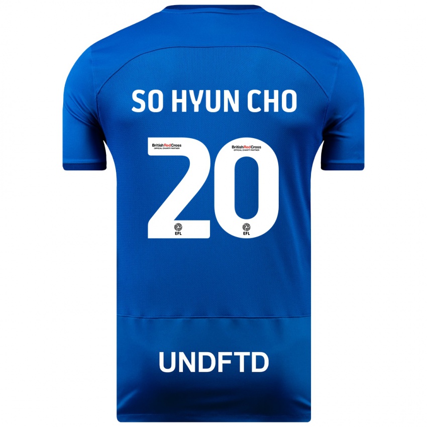 Mulher Camisola Cho So-Hyun #20 Azul Principal 2023/24 Camisa Brasil