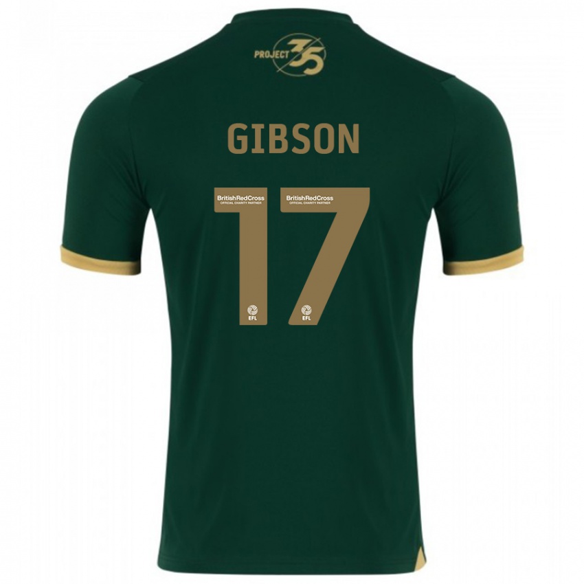 Mulher Camisola Lewis Gibson #17 Verde Principal 2023/24 Camisa Brasil