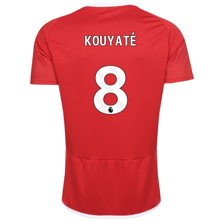 Mulher Camisola Cheikhou Kouyate #8 Vermelho Principal 2023/24 Camisa Brasil
