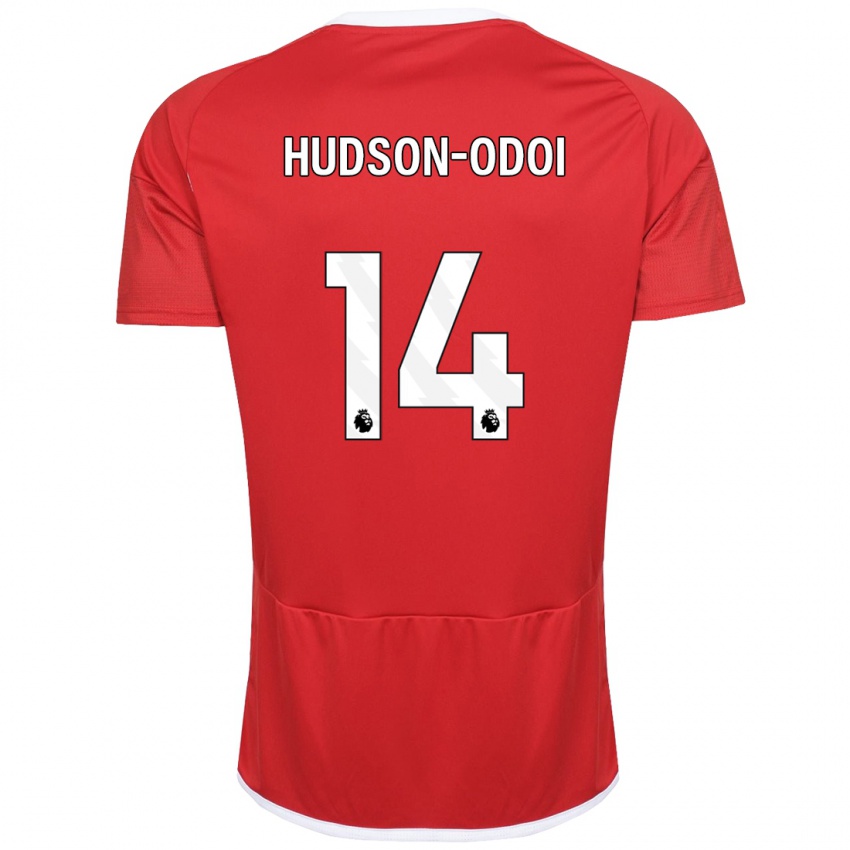 Mulher Camisola Callum Hudson-Odoi #14 Vermelho Principal 2023/24 Camisa Brasil