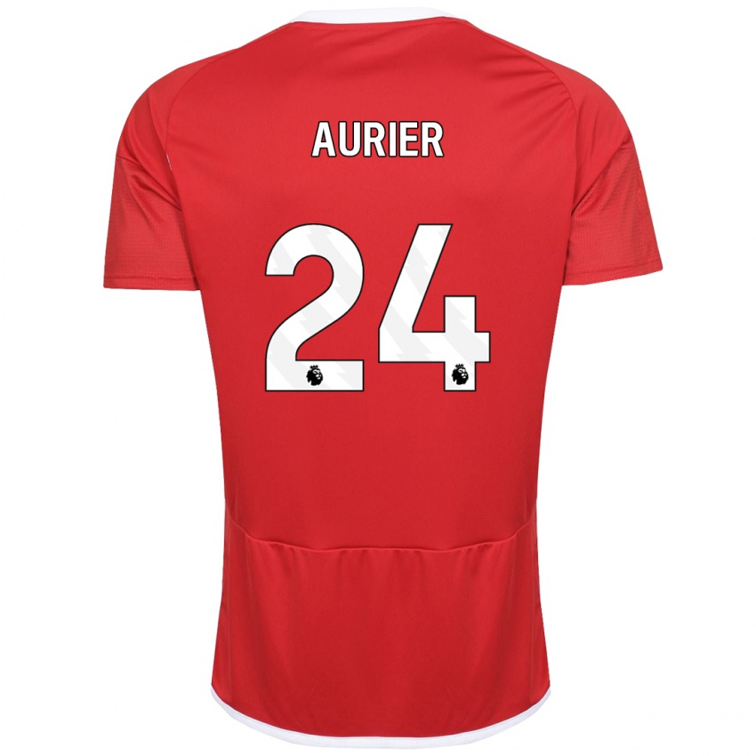 Mulher Camisola Serge Aurier #24 Vermelho Principal 2023/24 Camisa Brasil