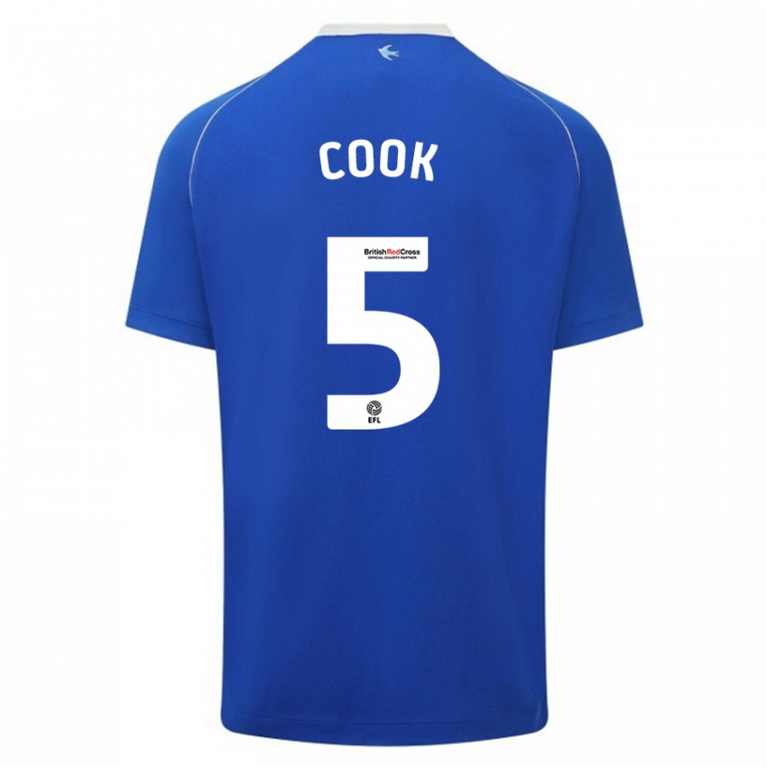 Mulher Camisola Freddie Cook #5 Azul Principal 2023/24 Camisa Brasil