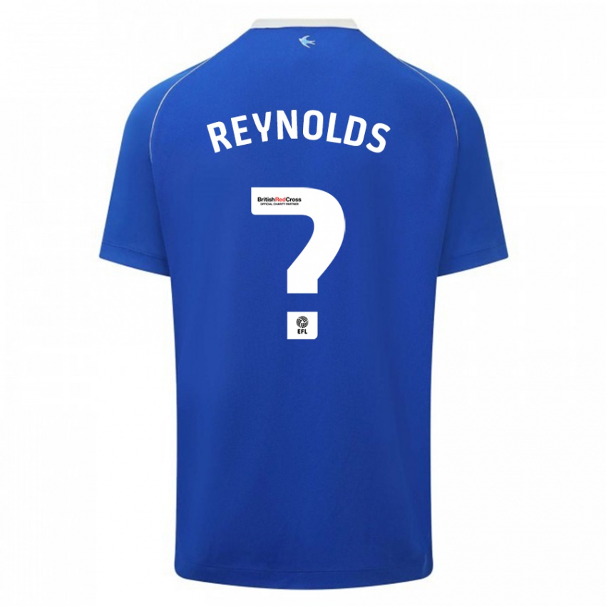 Mulher Camisola Oliver Reynolds #0 Azul Principal 2023/24 Camisa Brasil