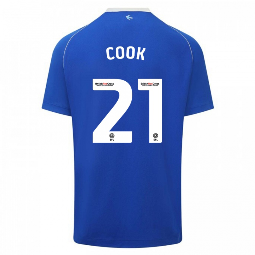 Mulher Camisola Mikayla Cook #21 Azul Principal 2023/24 Camisa Brasil