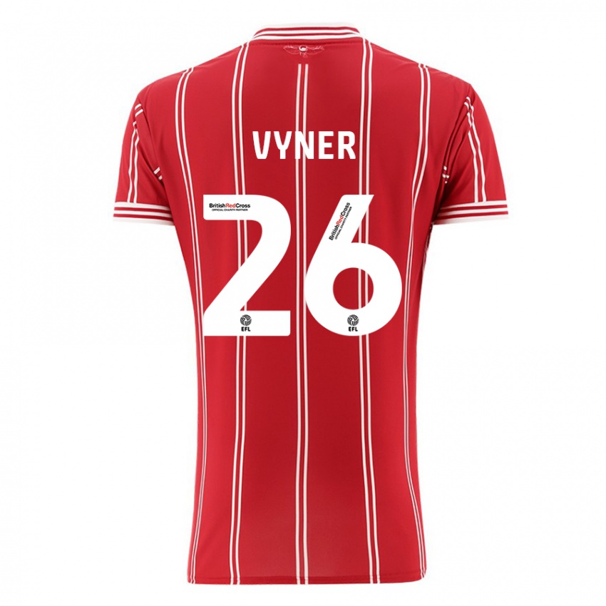 Mulher Camisola Zak Vyner #26 Vermelho Principal 2023/24 Camisa Brasil