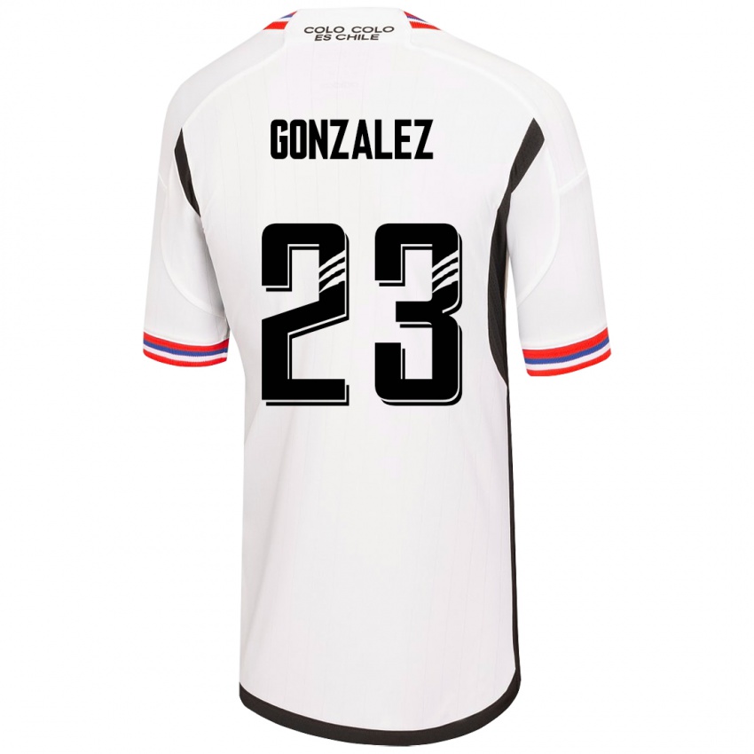 Mulher Camisola Ramiro González #23 Branco Principal 2023/24 Camisa Brasil