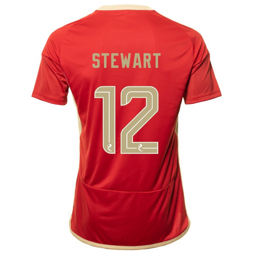 Mulher Camisola Hannah Stewart #12 Vermelho Principal 2023/24 Camisa Brasil