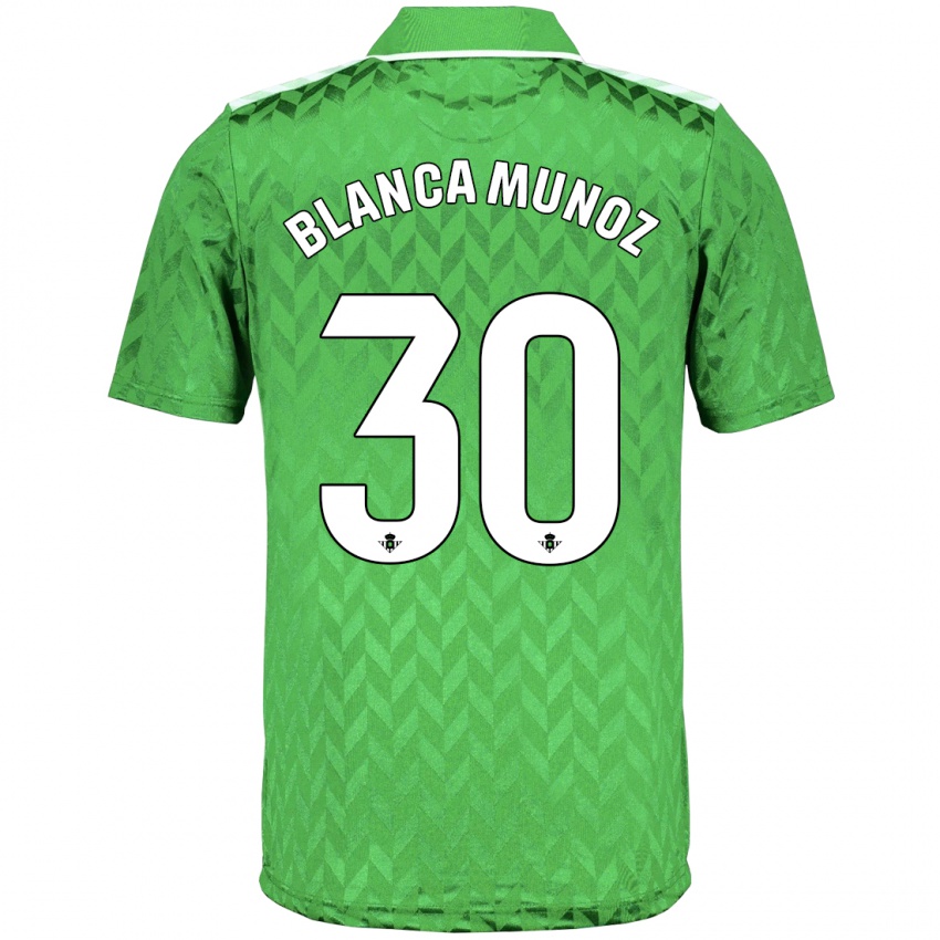 Mulher Camisola Blanca Muñoz #30 Verde Alternativa 2023/24 Camisa Brasil