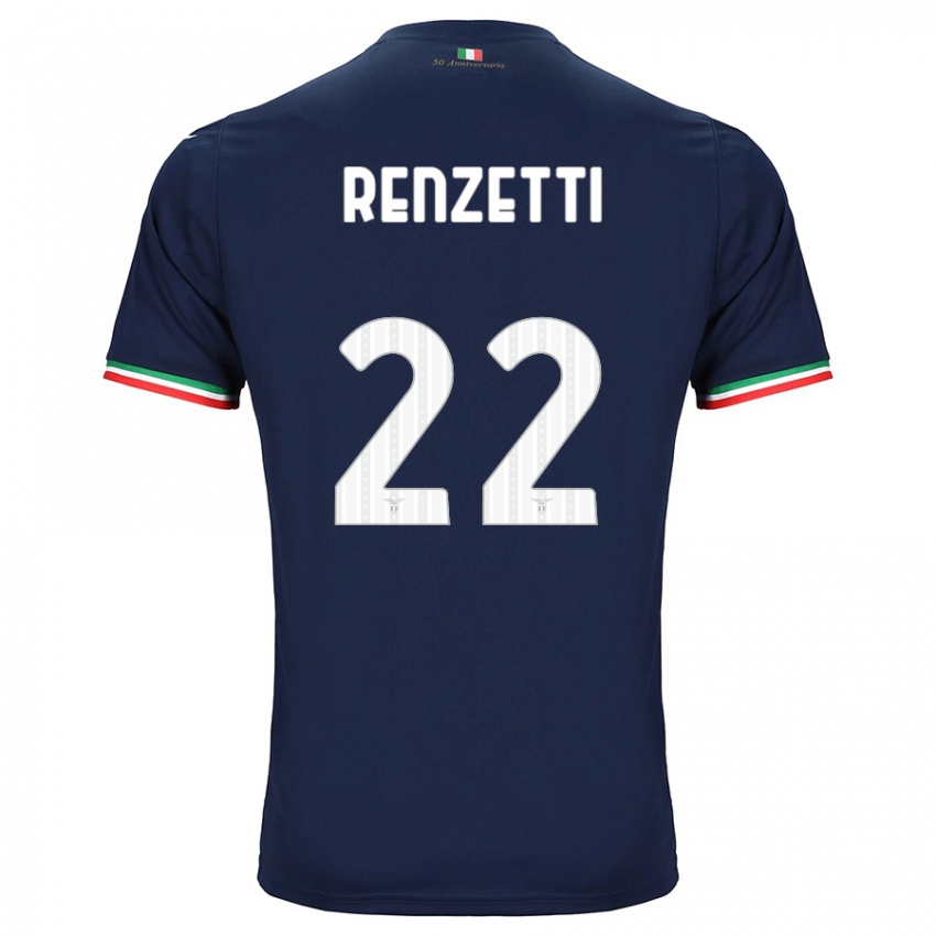 Mulher Camisola Davide Renzetti #22 Marinha Alternativa 2023/24 Camisa Brasil