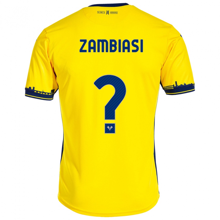 Mulher Camisola Yonas Zambiasi #0 Amarelo Alternativa 2023/24 Camisa Brasil