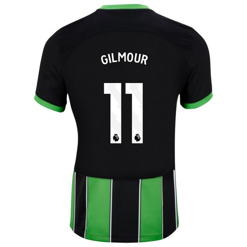 Mulher Camisola Billy Gilmour #11 Preto Verde Alternativa 2023/24 Camisa Brasil