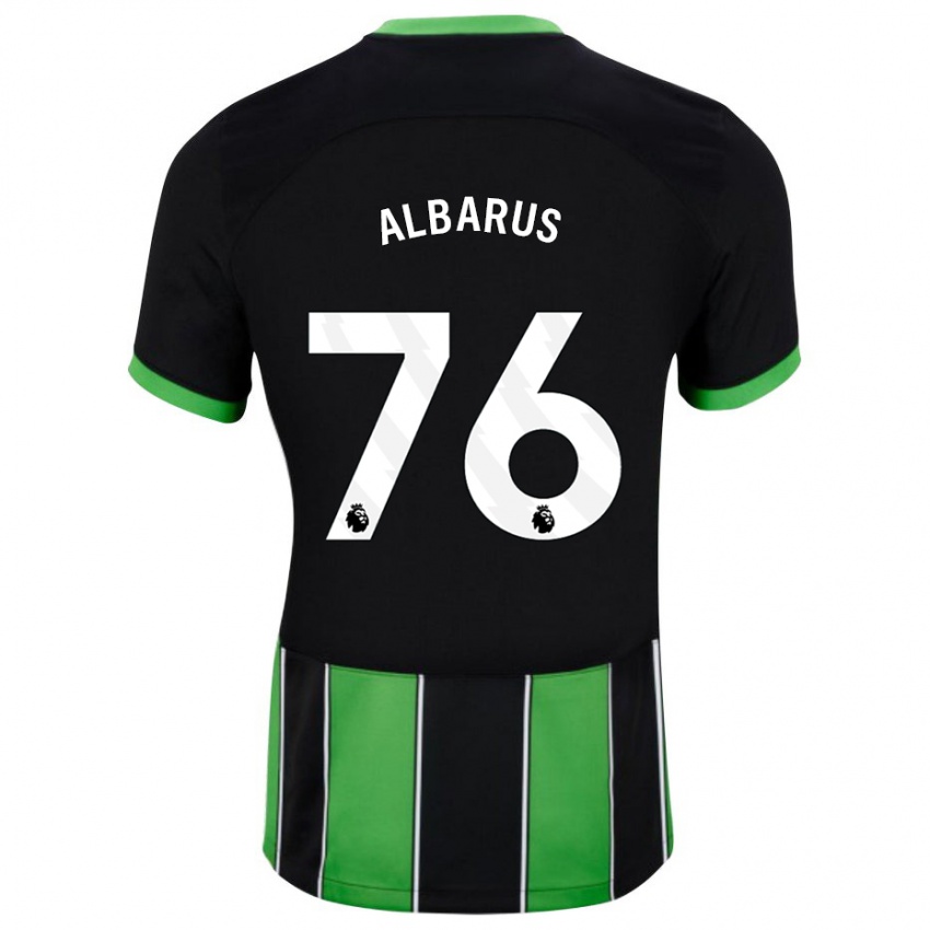 Mulher Camisola Zane Albarus #76 Preto Verde Alternativa 2023/24 Camisa Brasil