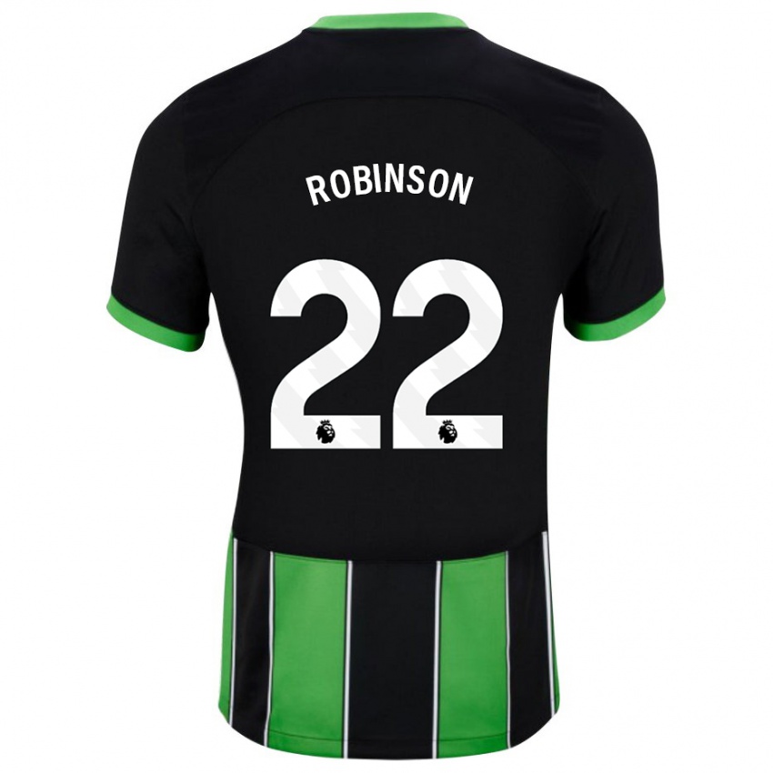 Mulher Camisola Katie Robinson #22 Preto Verde Alternativa 2023/24 Camisa Brasil