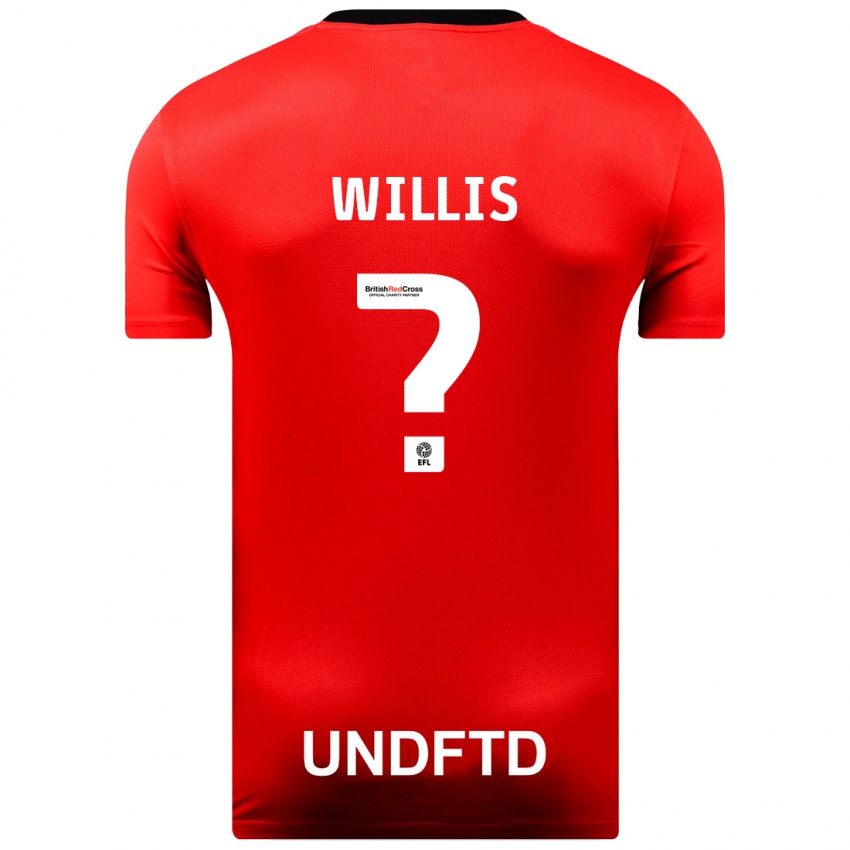 Mulher Camisola Zach Willis #0 Vermelho Alternativa 2023/24 Camisa Brasil