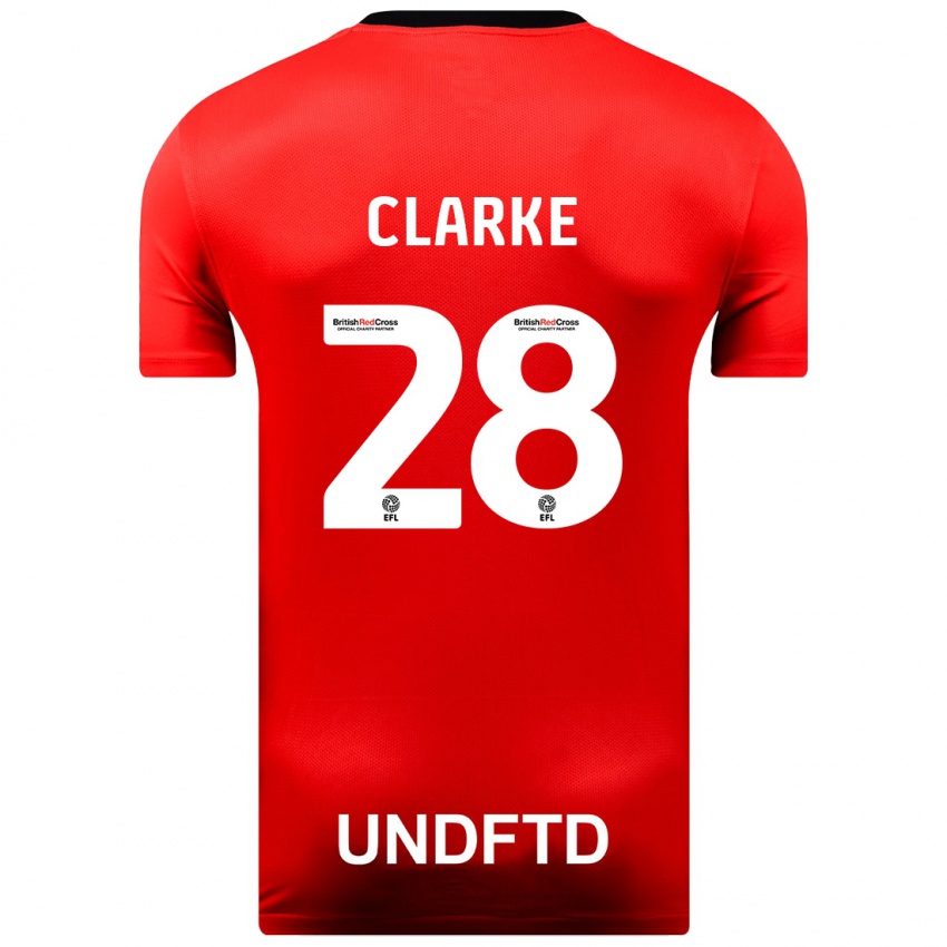 Mulher Camisola Charlotte Clarke #28 Vermelho Alternativa 2023/24 Camisa Brasil