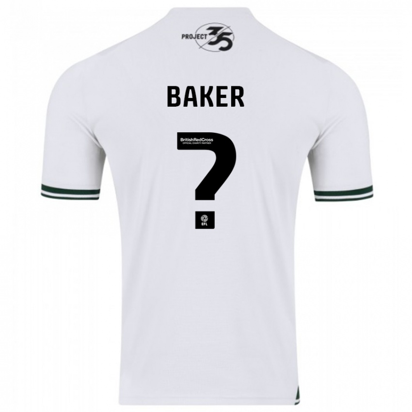 Mulher Camisola Zak Baker #0 Branco Alternativa 2023/24 Camisa Brasil