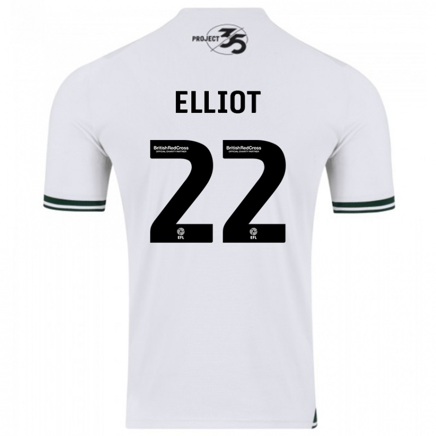Mulher Camisola Emily Elliot #22 Branco Alternativa 2023/24 Camisa Brasil