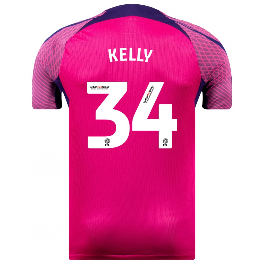 Mulher Camisola Caden Kelly #34 Roxo Alternativa 2023/24 Camisa Brasil