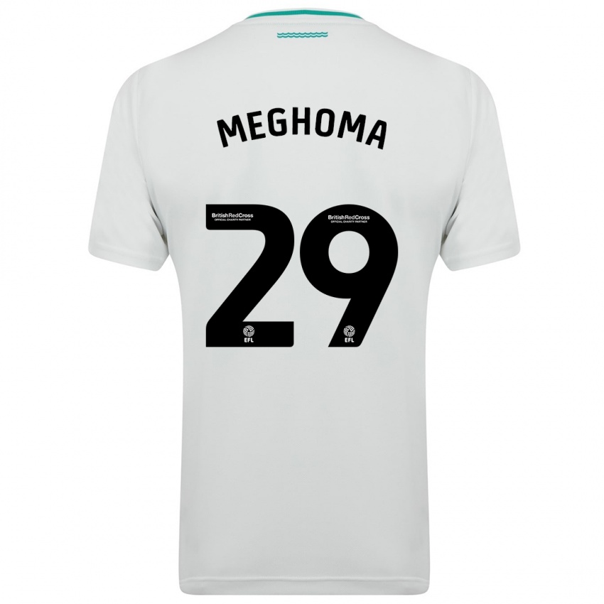 Mulher Camisola Jayden Meghoma #29 Branco Alternativa 2023/24 Camisa Brasil