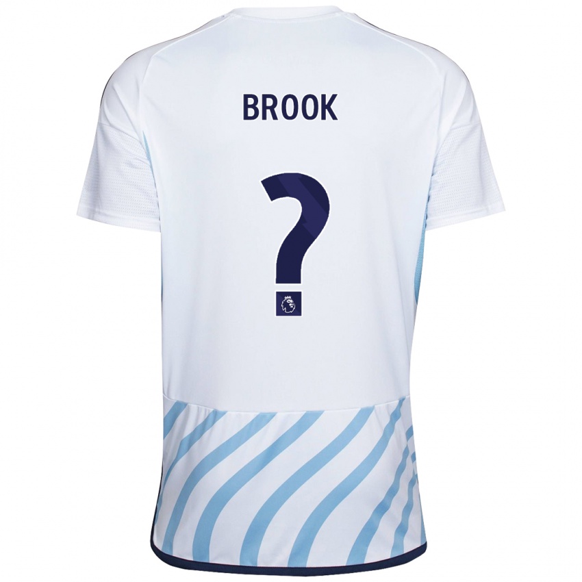 Mulher Camisola Will Brook #0 Branco Azul Alternativa 2023/24 Camisa Brasil