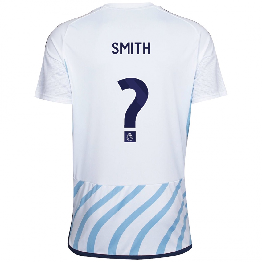 Mulher Camisola Zac Smith #0 Branco Azul Alternativa 2023/24 Camisa Brasil