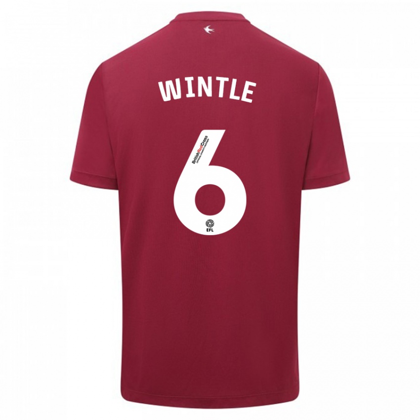 Mulher Camisola Ryan Wintle #6 Vermelho Alternativa 2023/24 Camisa Brasil