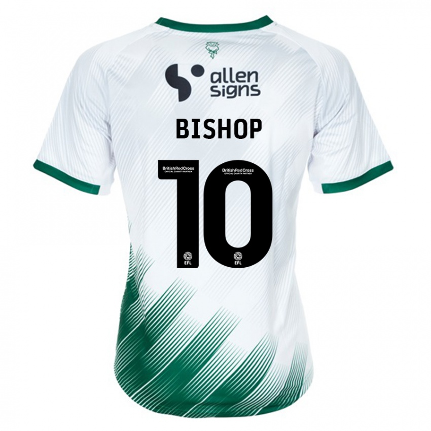 Mulher Camisola Teddy Bishop #10 Branco Alternativa 2023/24 Camisa Brasil