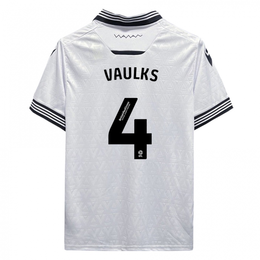Mulher Camisola Will Vaulks #4 Branco Alternativa 2023/24 Camisa Brasil