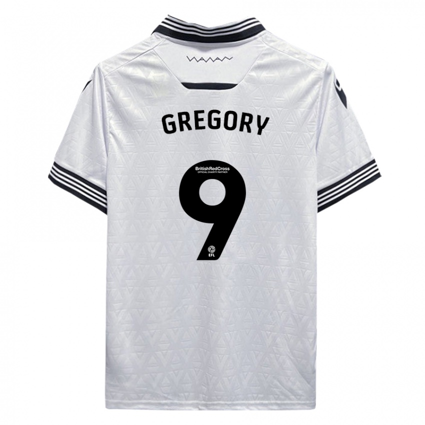 Mulher Camisola Lee Gregory #9 Branco Alternativa 2023/24 Camisa Brasil