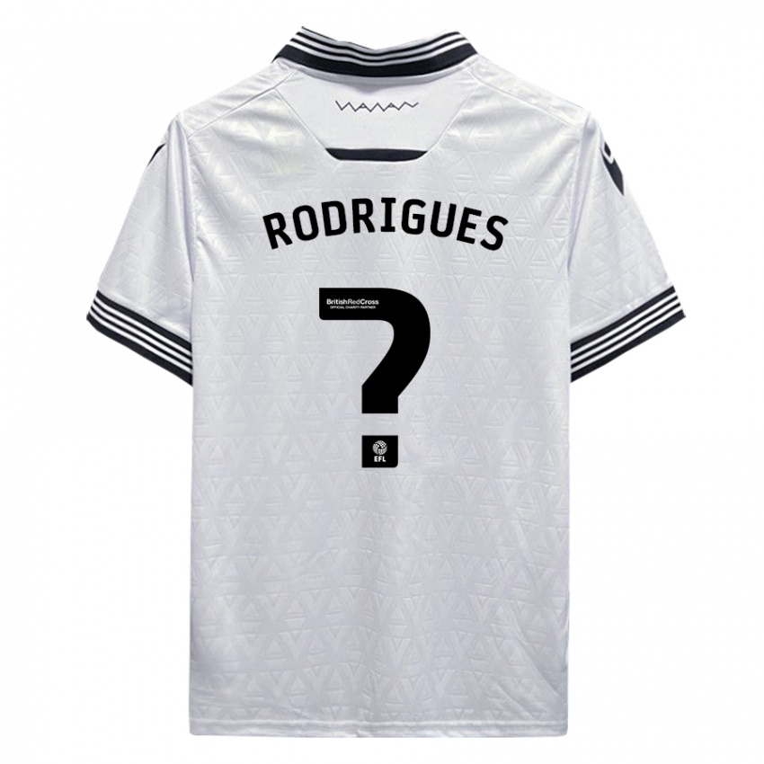 Mulher Camisola Carlos Rodrigues #0 Branco Alternativa 2023/24 Camisa Brasil