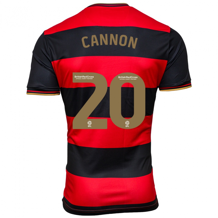 Mulher Camisola Reggie Cannon #20 Preto Vermelho Alternativa 2023/24 Camisa Brasil