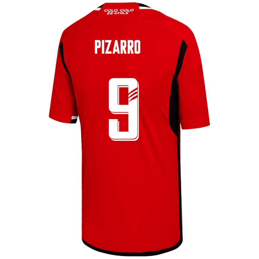 Mulher Camisola Damián Pizarro #9 Vermelho Alternativa 2023/24 Camisa Brasil