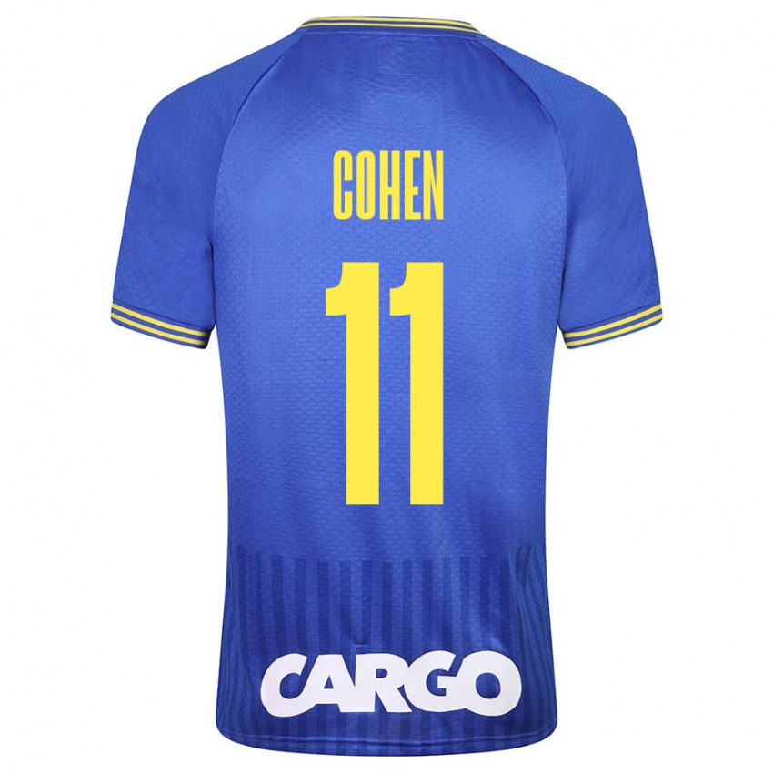 Mulher Camisola Yonatan Cohen #11 Azul Alternativa 2023/24 Camisa Brasil