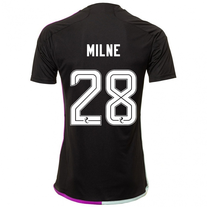 Mulher Camisola Jack Milne #28 Preto Alternativa 2023/24 Camisa Brasil