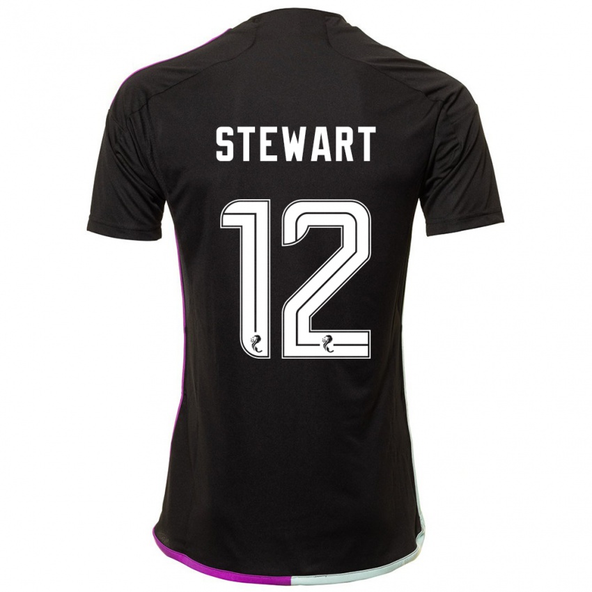 Mulher Camisola Hannah Stewart #12 Preto Alternativa 2023/24 Camisa Brasil