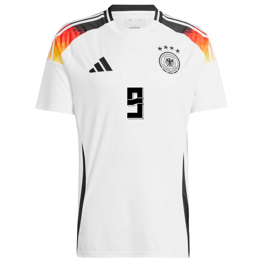 Criança Camisola Alemanha Svenja Huth #9 Branco Principal 24-26 Camisa Brasil