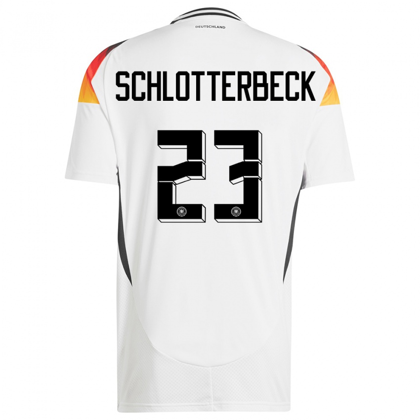 Criança Camisola Alemanha Nico Schlotterbeck #23 Branco Principal 24-26 Camisa Brasil