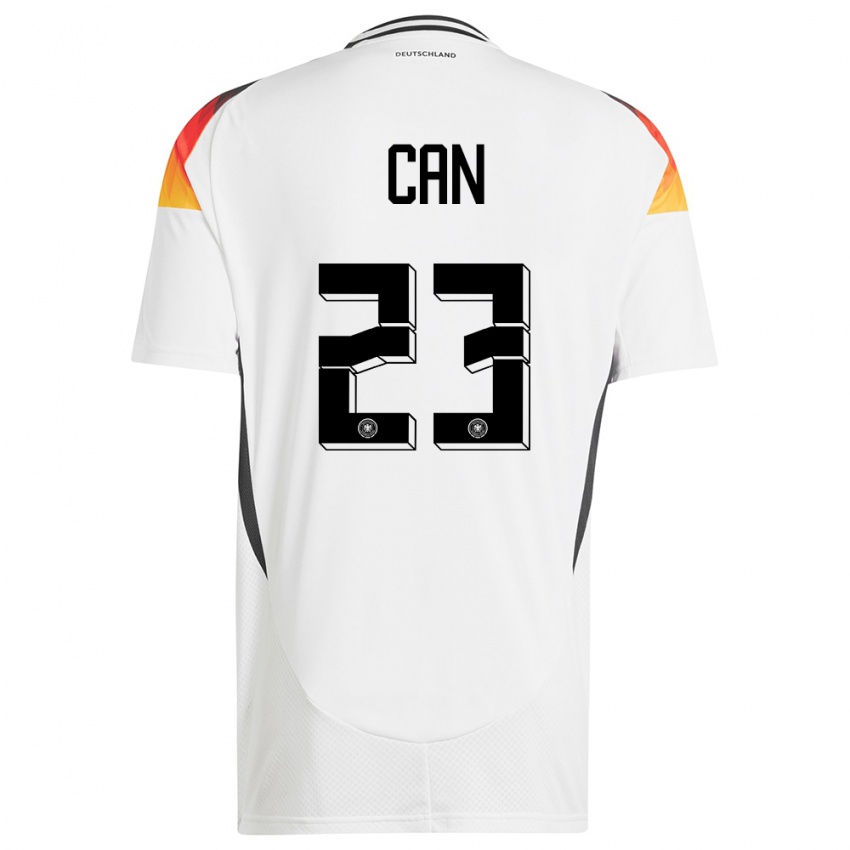 Criança Camisola Alemanha Emre Can #23 Branco Principal 24-26 Camisa Brasil
