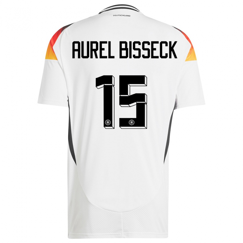 Criança Camisola Alemanha Yann Aurel Bisseck #15 Branco Principal 24-26 Camisa Brasil