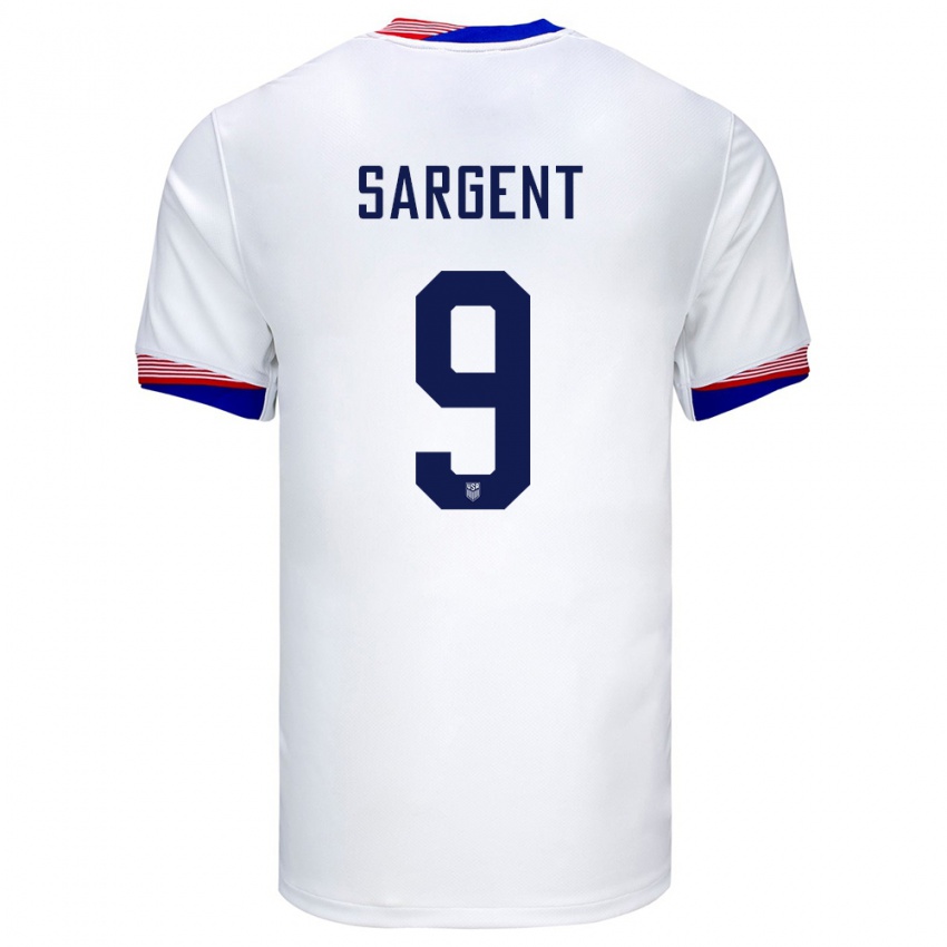 Criança Camisola Estados Unidos Josh Sargent #9 Branco Principal 24-26 Camisa Brasil