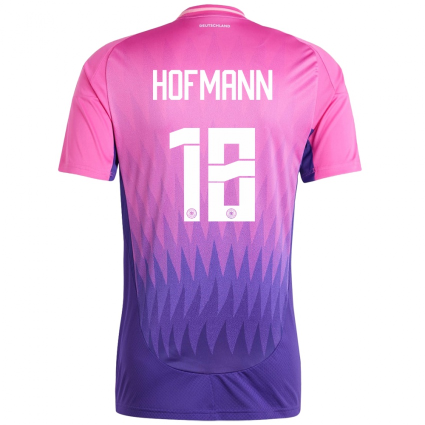 Criança Camisola Alemanha Jonas Hofmann #18 Rosa Roxo Alternativa 24-26 Camisa Brasil
