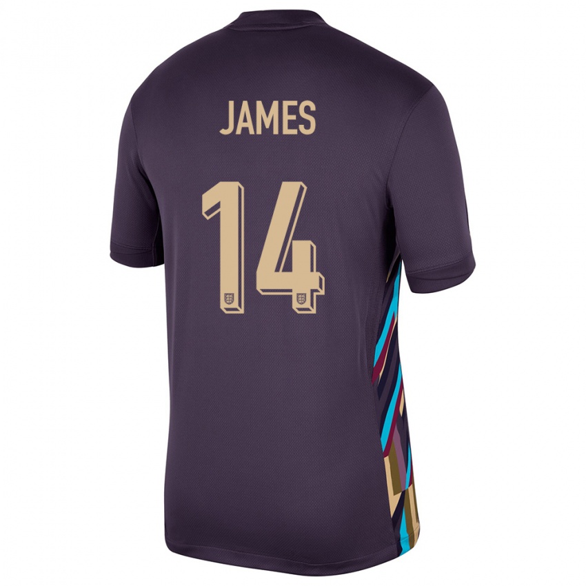 Criança Camisola Inglaterra Reece James #14 Passa Escura Alternativa 24-26 Camisa Brasil