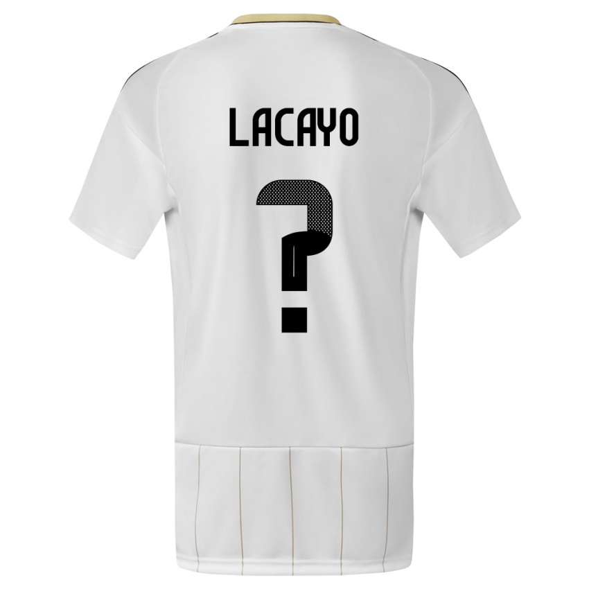 Criança Camisola Costa Rica Marcelo Lacayo #0 Branco Alternativa 24-26 Camisa Brasil
