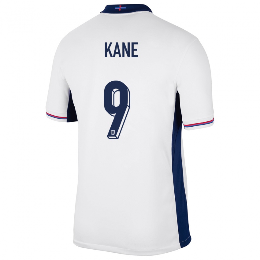 Homem Camisola Inglaterra Harry Kane #9 Branco Principal 24-26 Camisa Brasil