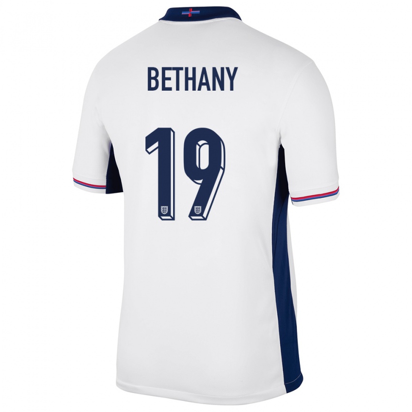 Homem Camisola Inglaterra Bethany England #19 Branco Principal 24-26 Camisa Brasil