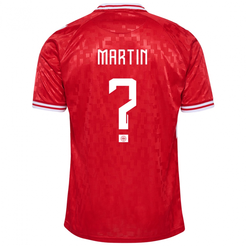 Homem Camisola Dinamarca Lucas Martin #0 Vermelho Principal 24-26 Camisa Brasil